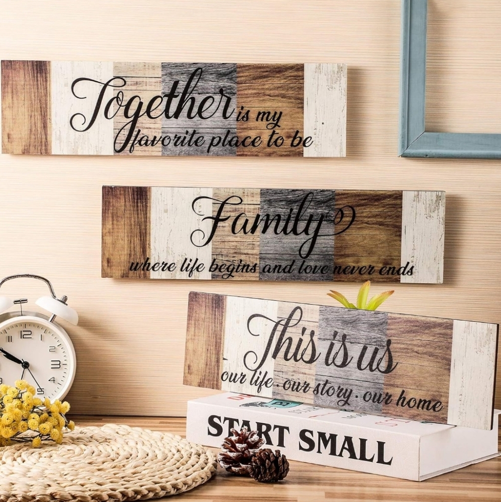 Chabby Chic Wood Plaque Home Wall Decor✨️